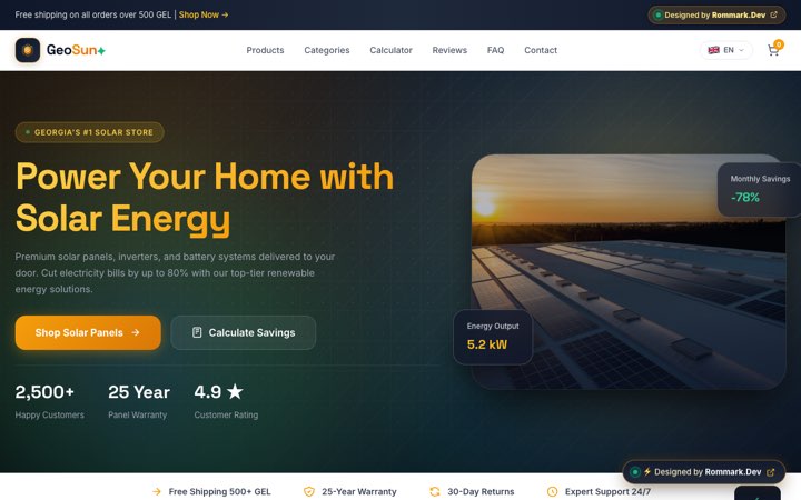 GeoSun Energy Screenshot